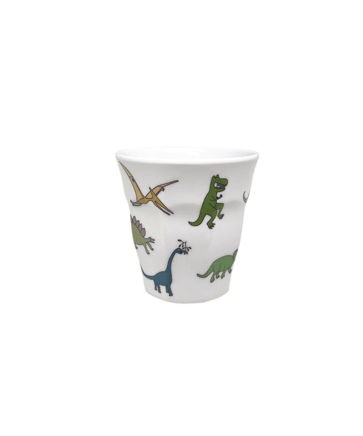 Petit Jour | Dinosaur | Hoekige Beker Zonder Oor | 150 ml | 7,5 cm | +6 mnd - Kleine Eland