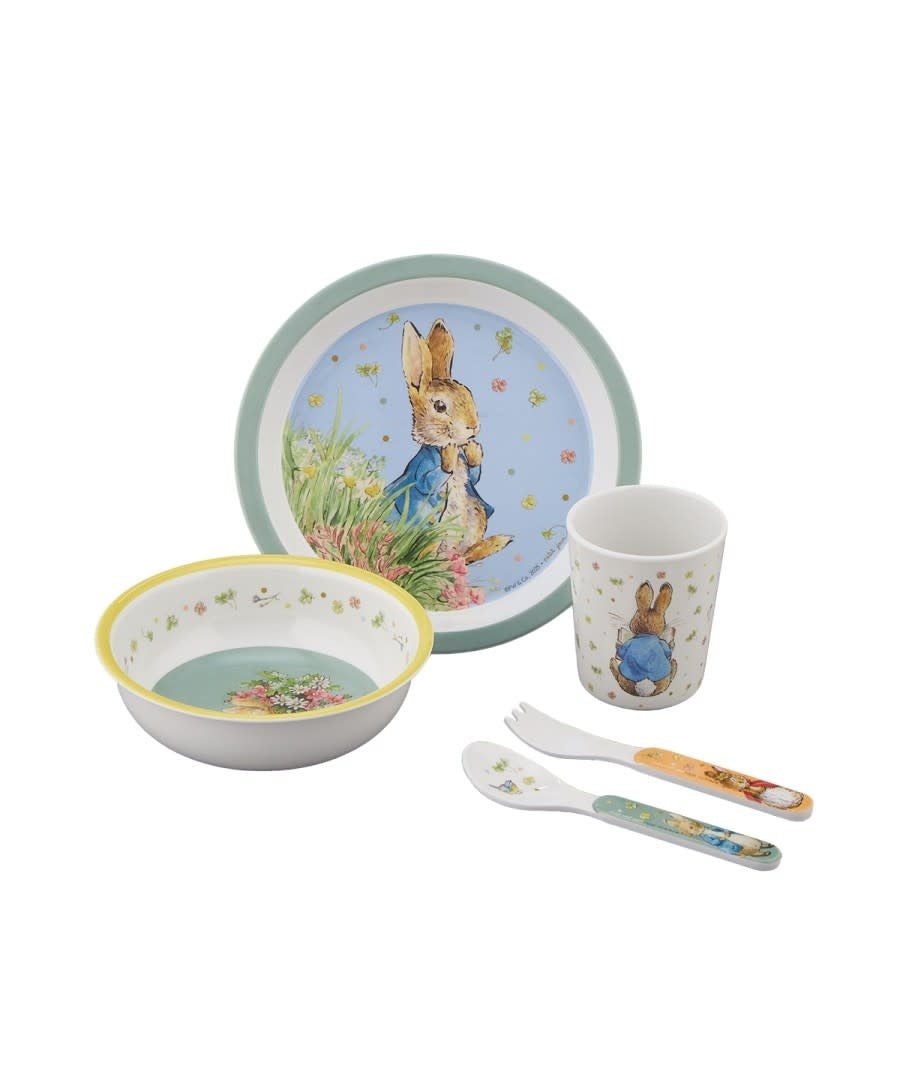 Petit Jour Paris | Peter Rabbit | Giftset Blauw | 5 delig | +6 mnd - Kleine Eland