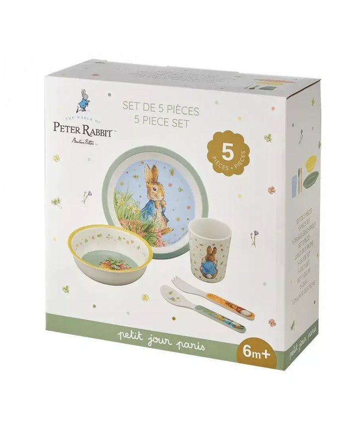 Petit Jour Paris | Peter Rabbit | Giftset Blauw | 5 delig | +6 mnd - Kleine Eland