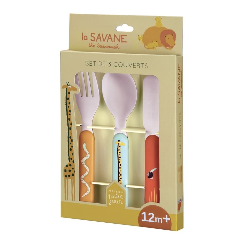 Petit Jour Paris | Savanne | Bestekset | 3 delig | 1+ - Kleine Eland