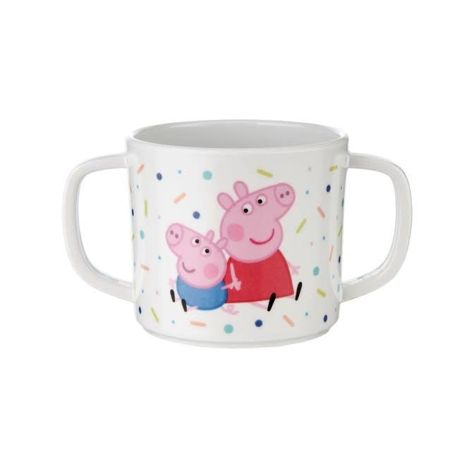 Petit Jour | Peppa Pig | Mok Met Twee Oren | met Afneembare Deksel | 160 ml | +6 mnd - Kleine Eland