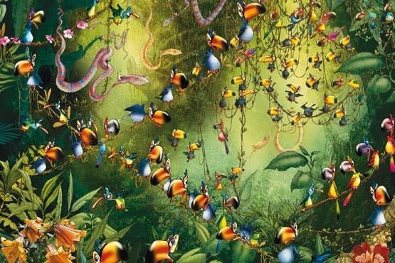 Piatnik | Puzzle | Tucans in the Jungle | 1000 stukjes - Kleine Eland