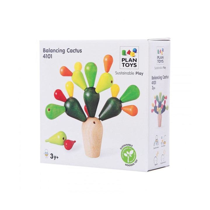 Verpakking van de Plan Toys Balanceercactus 4101