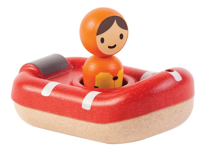 Plan Toys | Houten Boot | Coast Guard Boat | + - Kleine Eland