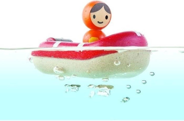 Plan Toys | Houten Boot | Coast Guard Boat | + - Kleine Eland