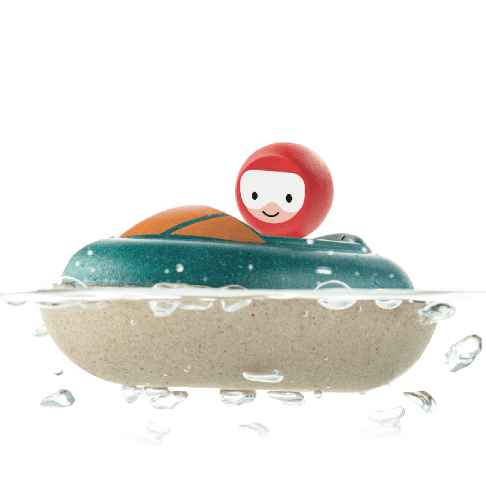 Plan Toys | Houten Boot | Speedboat |1+ - Kleine Eland