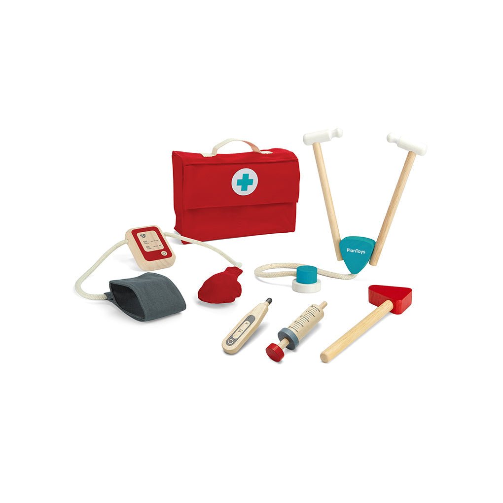 Plan Toys | Houten Doktersset met Koffer | 3+ - Kleine Eland