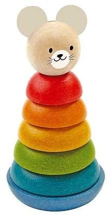 Plan Toys | Houten Stapelringen | Stacking Ring | 7 delig | +18 mnd - Kleine Eland