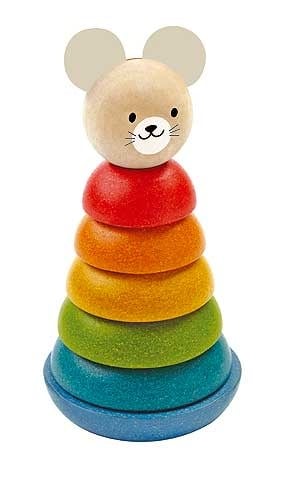 Plan Toys | Houten Stapelringen | Stacking Ring | 7 delig | +18 mnd - Kleine Eland