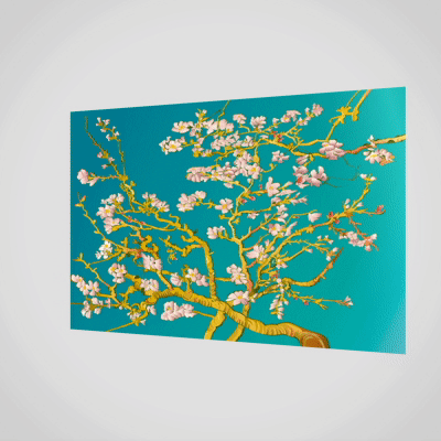 Orange Panda | Lenticulaire Kaart Bewegend | Vincent van Gogh | After Almond Blossom