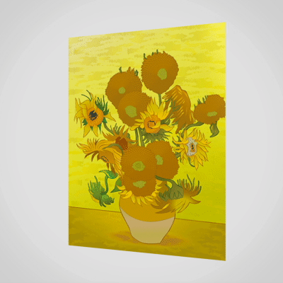 Lenticulaire Kaart Bewegend | Vincent van Gogh | After Sunflowers