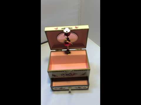 Trousselier Muziekdoos Botanical Geel met Lade | Romeo &amp; Juliet