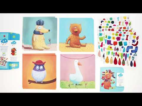 Djeco | Create Animals | Dieren aankleden met stickers | 3-6 jaar