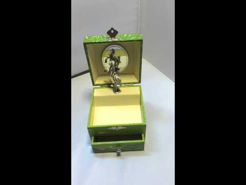 Trousselier | Houten Muziekdoos | Kubus | Savanne