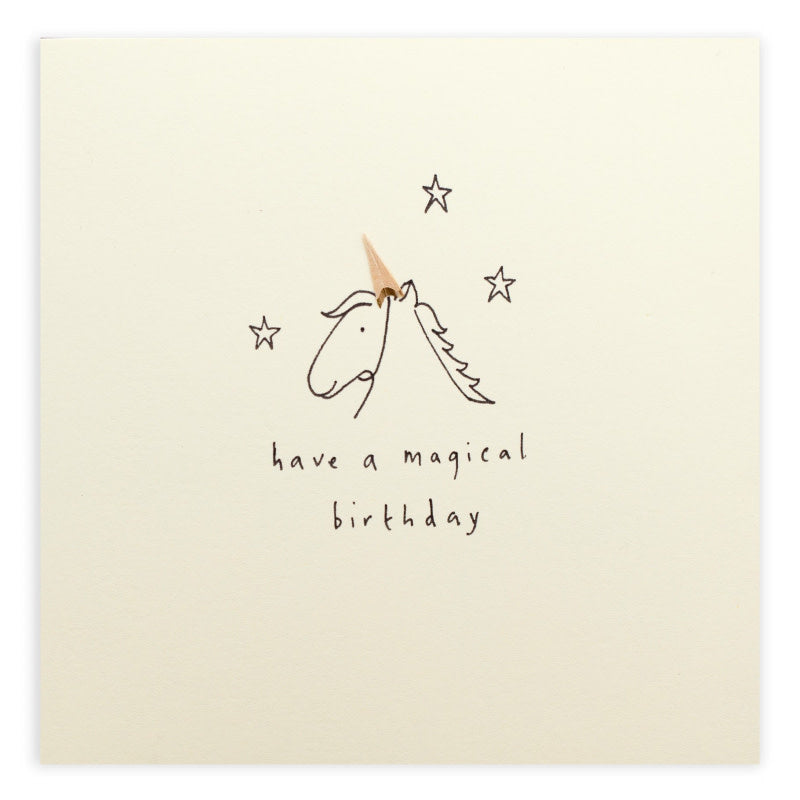 Ruth Jackson Geburtstagskarte mit einem Einhorn | Birthday Unicorn