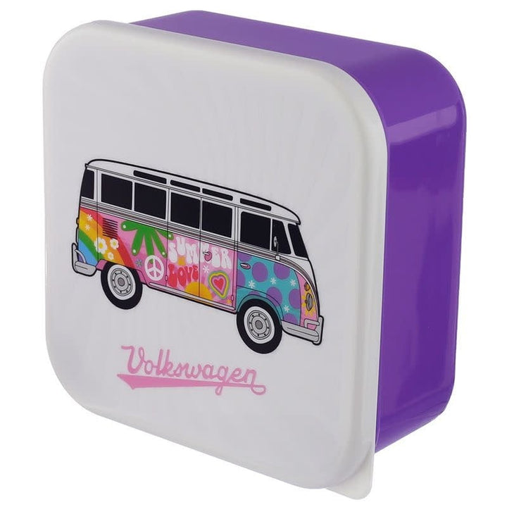 Puckator | Set van 3 lunchboxen | Volkswagen VW T1 | Camper Bus | Summer | 13,5 - 11,5 - 10 cm - Kleine Eland