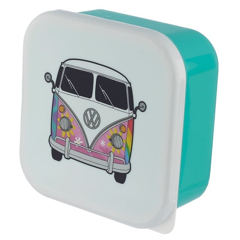 Puckator | Set van 3 lunchboxen | Volkswagen VW T1 | Camper Bus | Summer | 13,5 - 11,5 - 10 cm - Kleine Eland