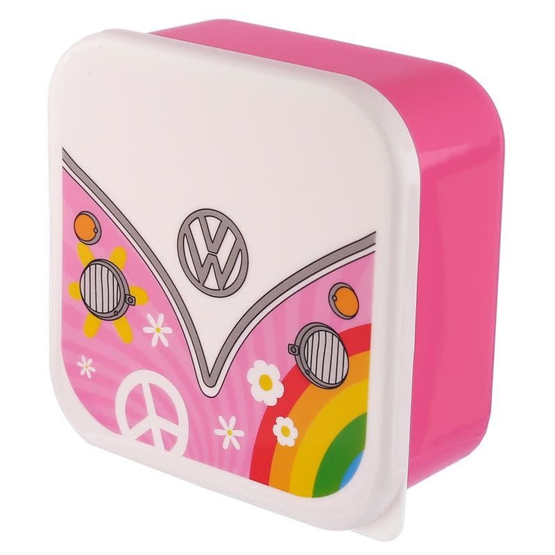 Puckator | Set van 3 lunchboxen | Volkswagen VW T1 | Camper Bus | Summer | 13,5 - 11,5 - 10 cm - Kleine Eland