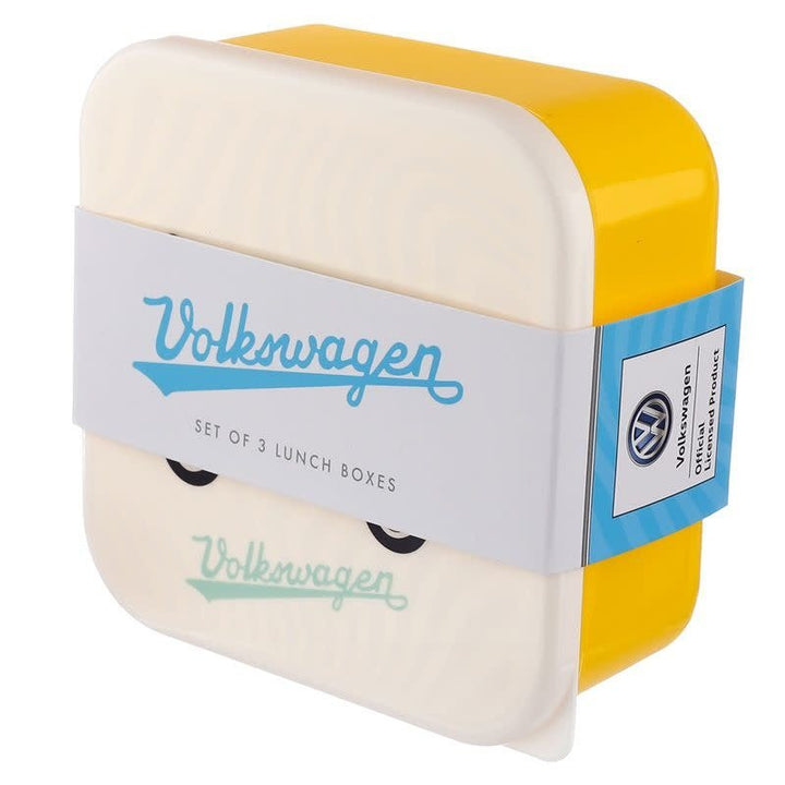Puckator | Set van 3 lunchboxen | Volkswagen VW T1 | Camper Bus | Surf | 13,5 - 11,5 - 10 cm - Kleine Eland