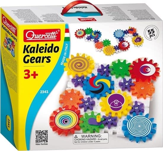 Quercetti |Kaleido Gears | 55 - delig | 3 - 7 jaar - Kleine Eland