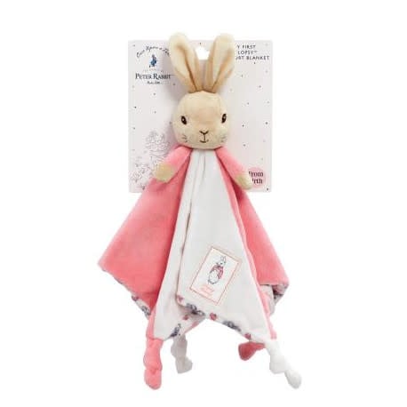 Rainbow Design | Beatrix Potter | Peter Rabbit Comfort Blanket | Pink | 30 cm | 0+ - Kleine Eland