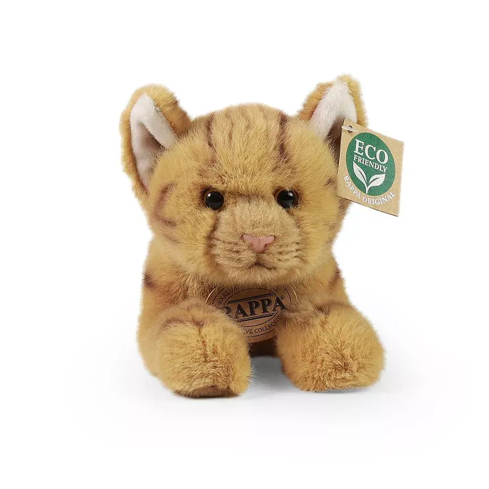Rappa Plush Toy | Beige/Bruine Cyperse Kat | 20 cm | 0+ - Kleine Eland