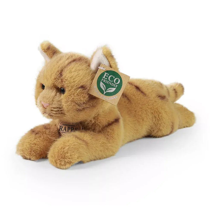 Rappa Plush Toy | Beige/Bruine Cyperse Kat | 20 cm | 0+ - Kleine Eland