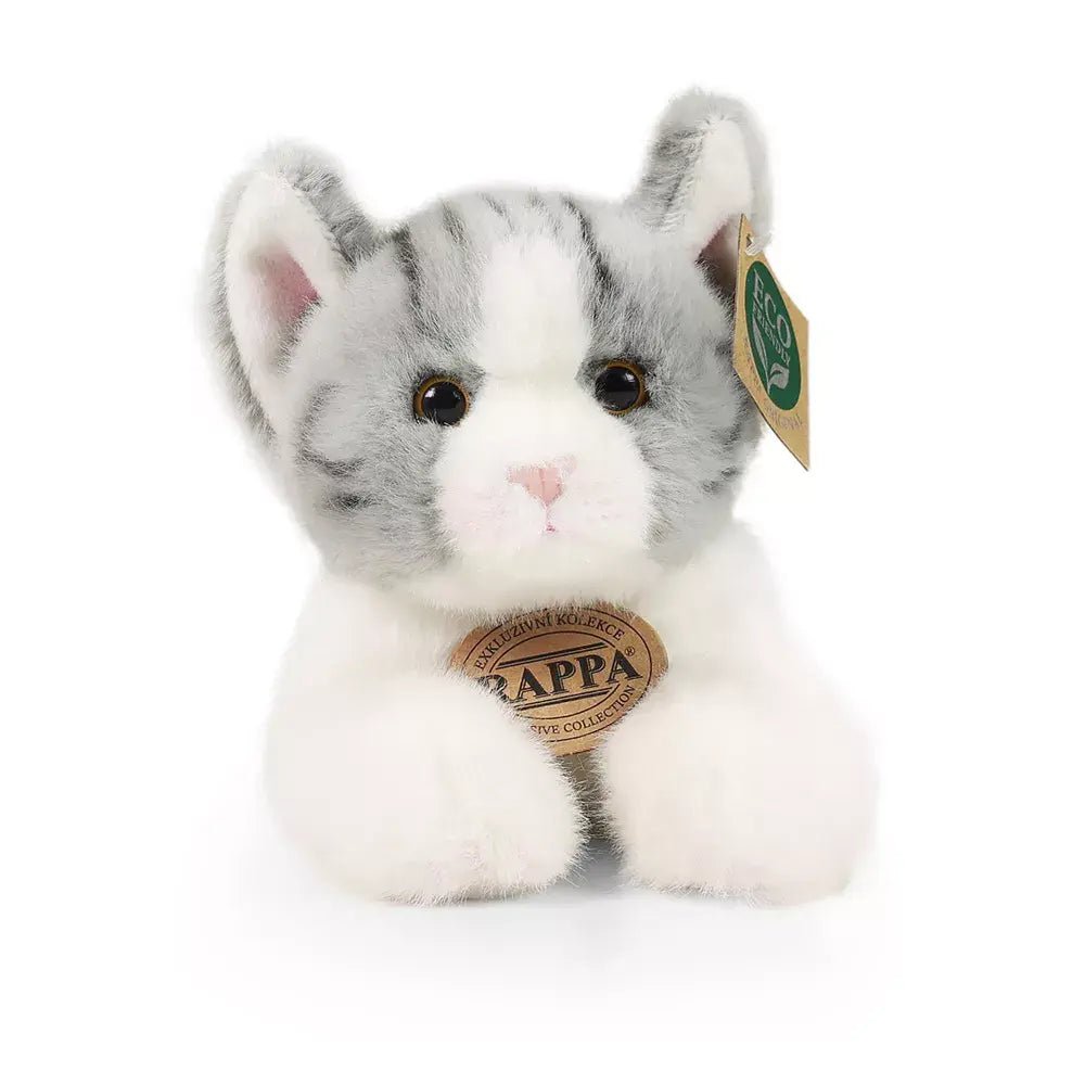 Rappa Plush Toy | Grijze Cyperse Kat | 20 cm | 0+ - Kleine Eland