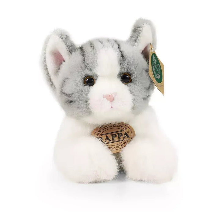 Rappa Plush Toy | Grijze Cyperse Kat | 20 cm | 0+ - Kleine Eland