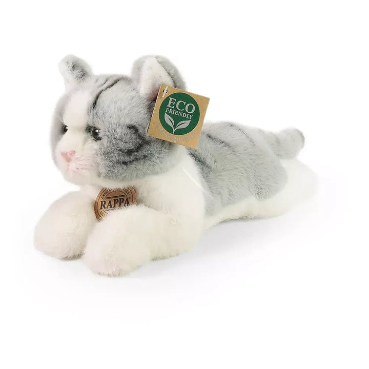 Rappa Plush Toy | Grijze Cyperse Kat | 20 cm | 0+ - Kleine Eland