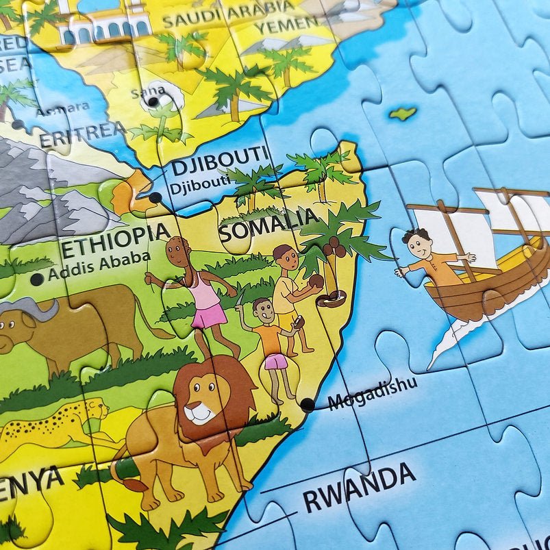 Robert Frederick Ltd l Puzzel Amazing Africa | 250 stukjes | 57 cm x 43 cm | 6+ - Kleine Eland