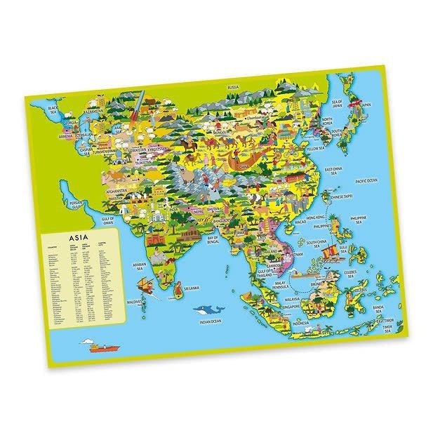 Robert Frederick Ltd l Puzzel Amazing Azie | 250 stukjes | 57 cm x 43 cm | 6+ - Kleine Eland