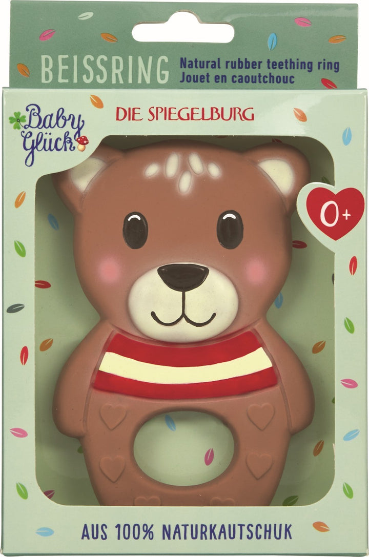 Baby Glück-bijtring teddybeer in verpakking