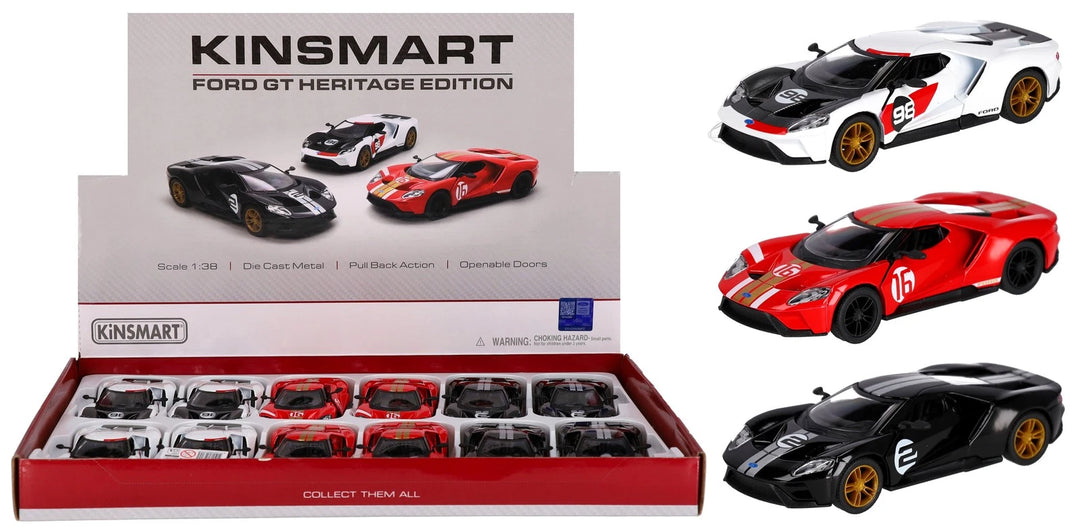 Kinsmart | Ford GT | Heritage Edition | Pullback | 1:38 | 12,5 cm | 3+