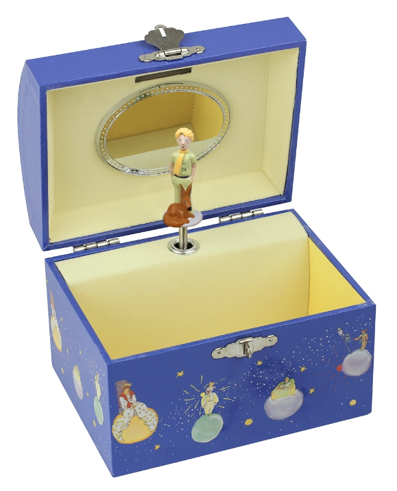 Trousselier | Tirelire | Houten Spaarpot met Muziek | Le Petit Prince | Vivaldi  | Lente | 13,5 cm