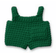 Gehaakte Knuffel | Miffy/Nijntje | Clothing | Green Overall | 25 cm | 100 % Cotton | 0+