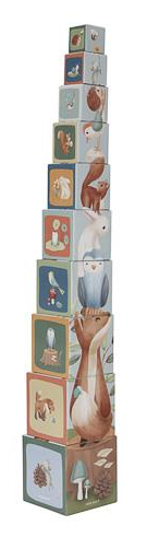 Little Dutch | Forest Friends | Stacking Cubes | 10 pieces | +18 months
