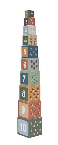 Little Dutch | Forest Friends | Stacking Cubes | 10 pieces | +18 months