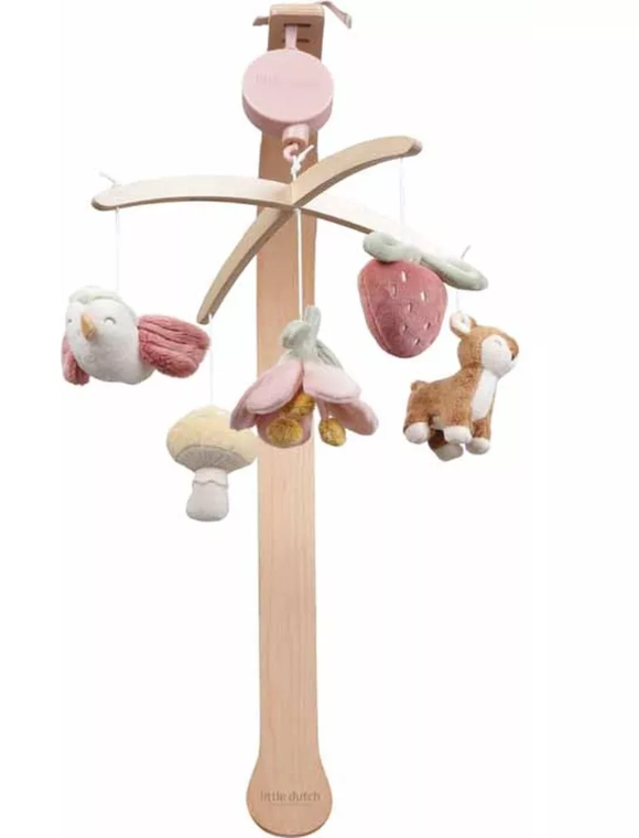 Little Dutch | Boxmobiel met Ronddraaiend Muziekdoosje | Fairy Garden | 0+