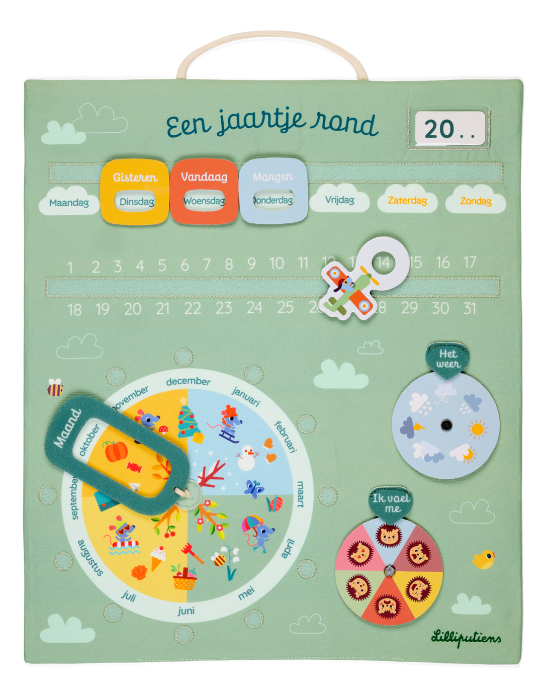 Lilliputiens | Kalender | Een jaartje rond | 38 x 45 cm | 3+