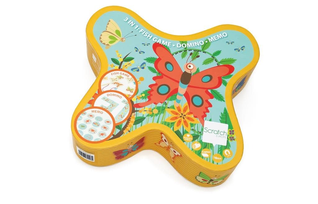 Scratch | 3 In 1 Butterfly Game | 3+ - Kleine Eland
