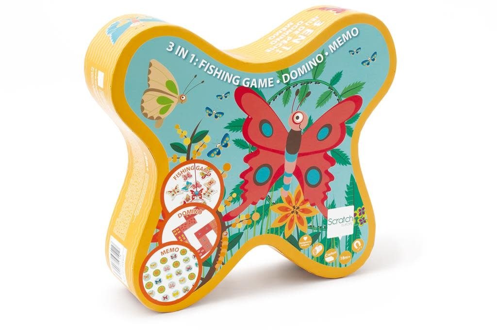 Scratch | 3 In 1 Butterfly Game | 3+ - Kleine Eland