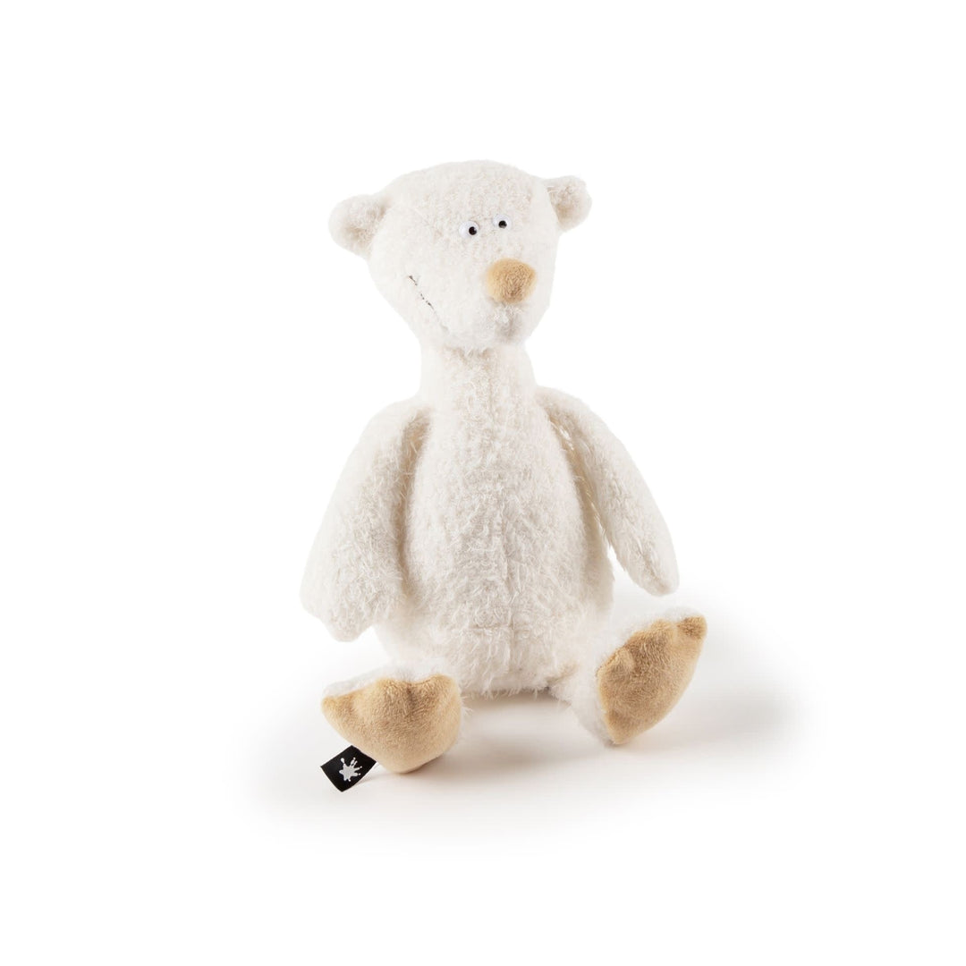 Sigikid | Ach Good Edition | Bruine Beer | midi | Wit | 25 cm - Kleine Eland