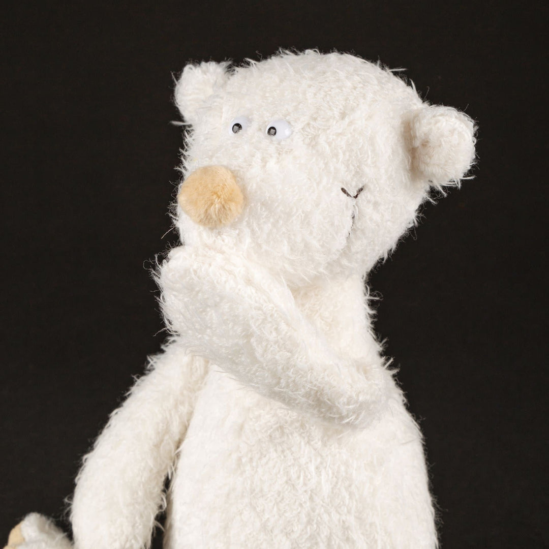 Sigikid | Ach Good Edition | Bruine Beer | midi | Wit | 25 cm - Kleine Eland