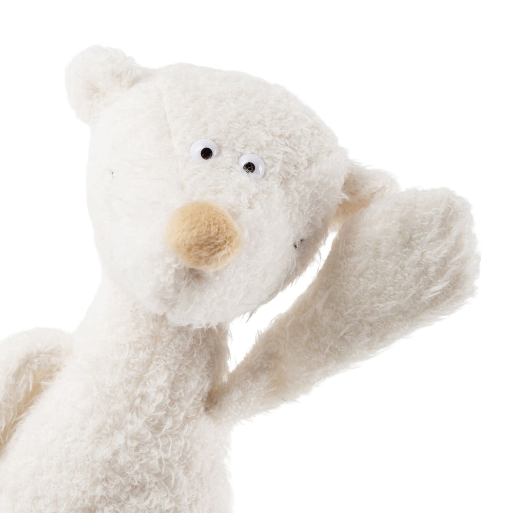 Sigikid | Ach Good Edition | Bruine Beer | midi | Wit | 25 cm - Kleine Eland