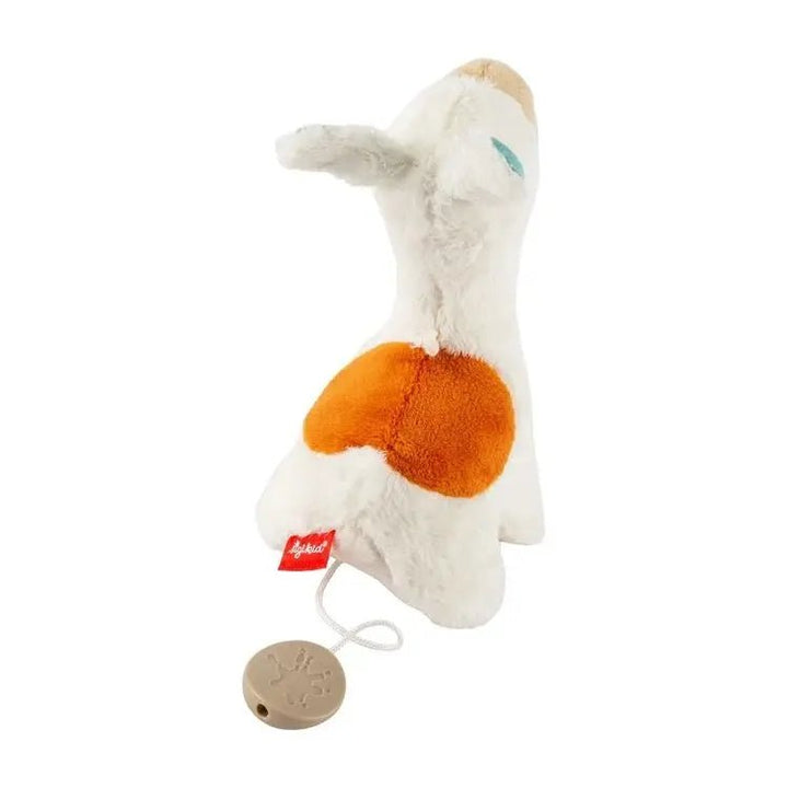 Sigikid | Kleine Knuffel met Muziek | Lama | 16 cm | 0+ | Mozarts Wiegenlied - Kleine Eland