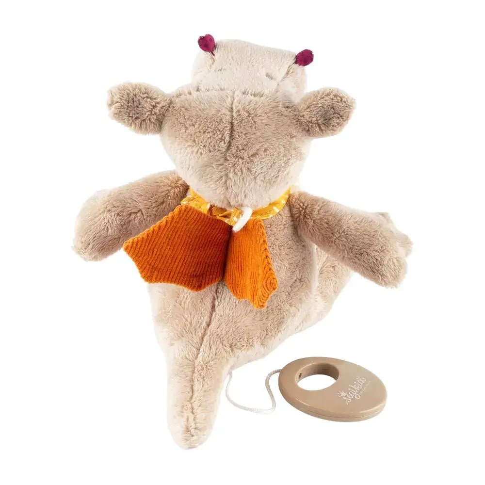 Sigikid | Knuffel inclusief Muziekdoosje met Trekkoord | Dragon | Anouk Pinebumm | Melody: Various | 10 x 22 x 20 cm | 0+ - Kleine Eland