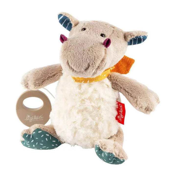 Sigikid | Knuffel inclusief Muziekdoosje met Trekkoord | Dragon | Anouk Pinebumm | Melody: Various | 10 x 22 x 20 cm | 0+ - Kleine Eland