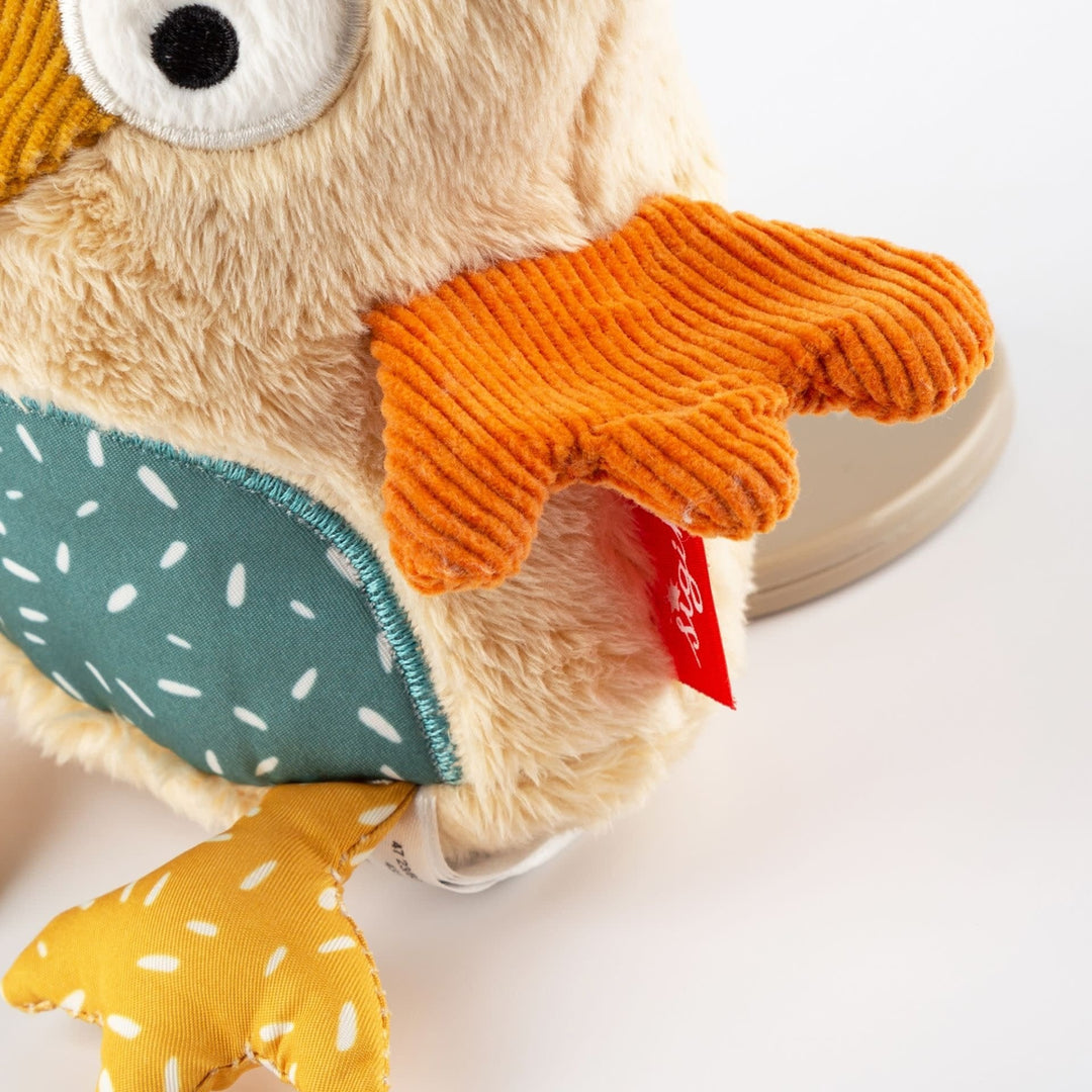 Sigikid | Knuffel inclusief Muziekdoosje met Trekkoord | Uil | Melody: Various | 12 cm | 0+ - Kleine Eland