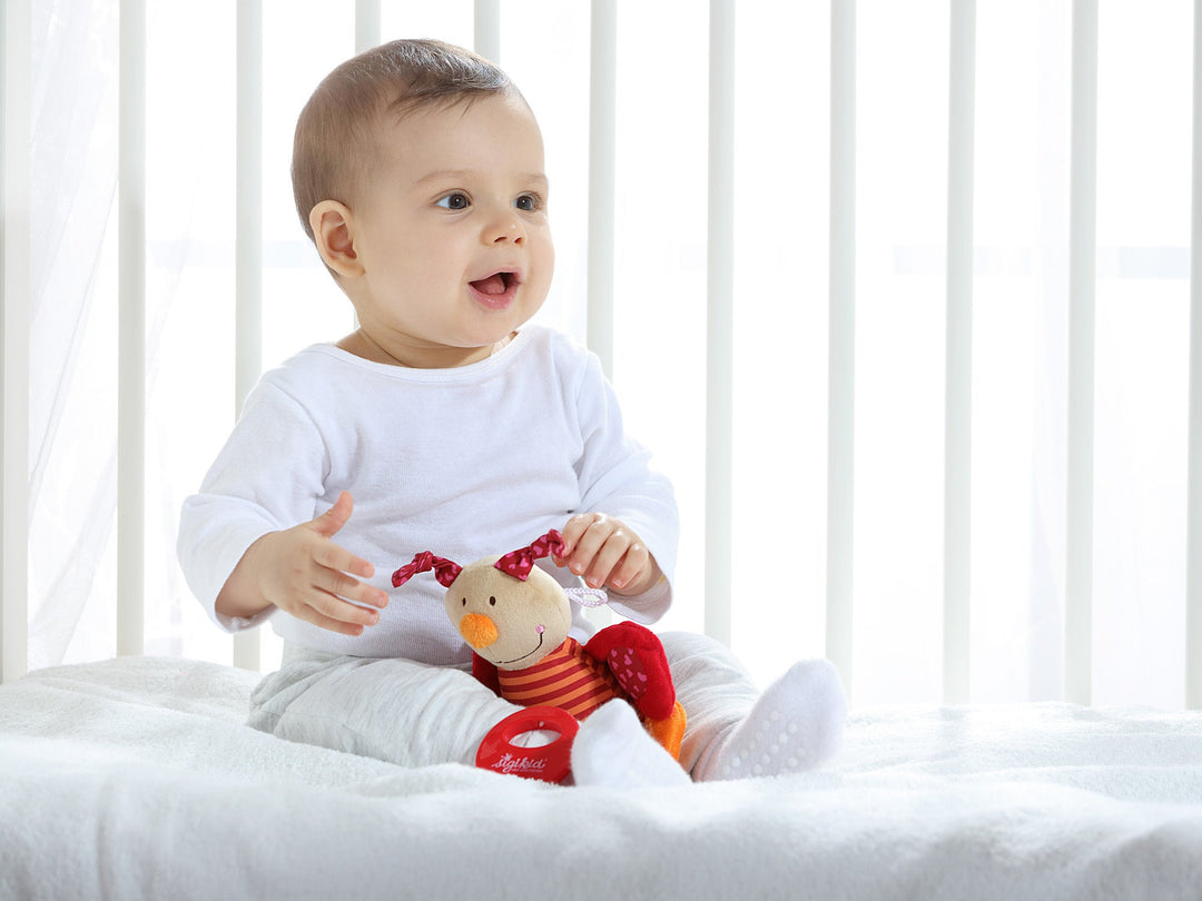 Sigikid | Knuffel inclusief Muziekdoosje met Trekkoord | Vlinder | Melody: Various | 20cm | 0+ - Kleine Eland
